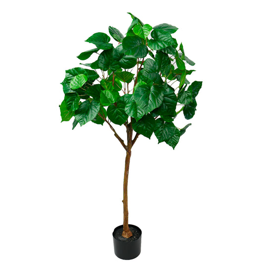 Premium Artificial Ficus Linden - Shaped 125cm - Green, a lifelike sculpted faux tree for elegant indoor and outdoor decor in Dubai, UAE, and worldwide.