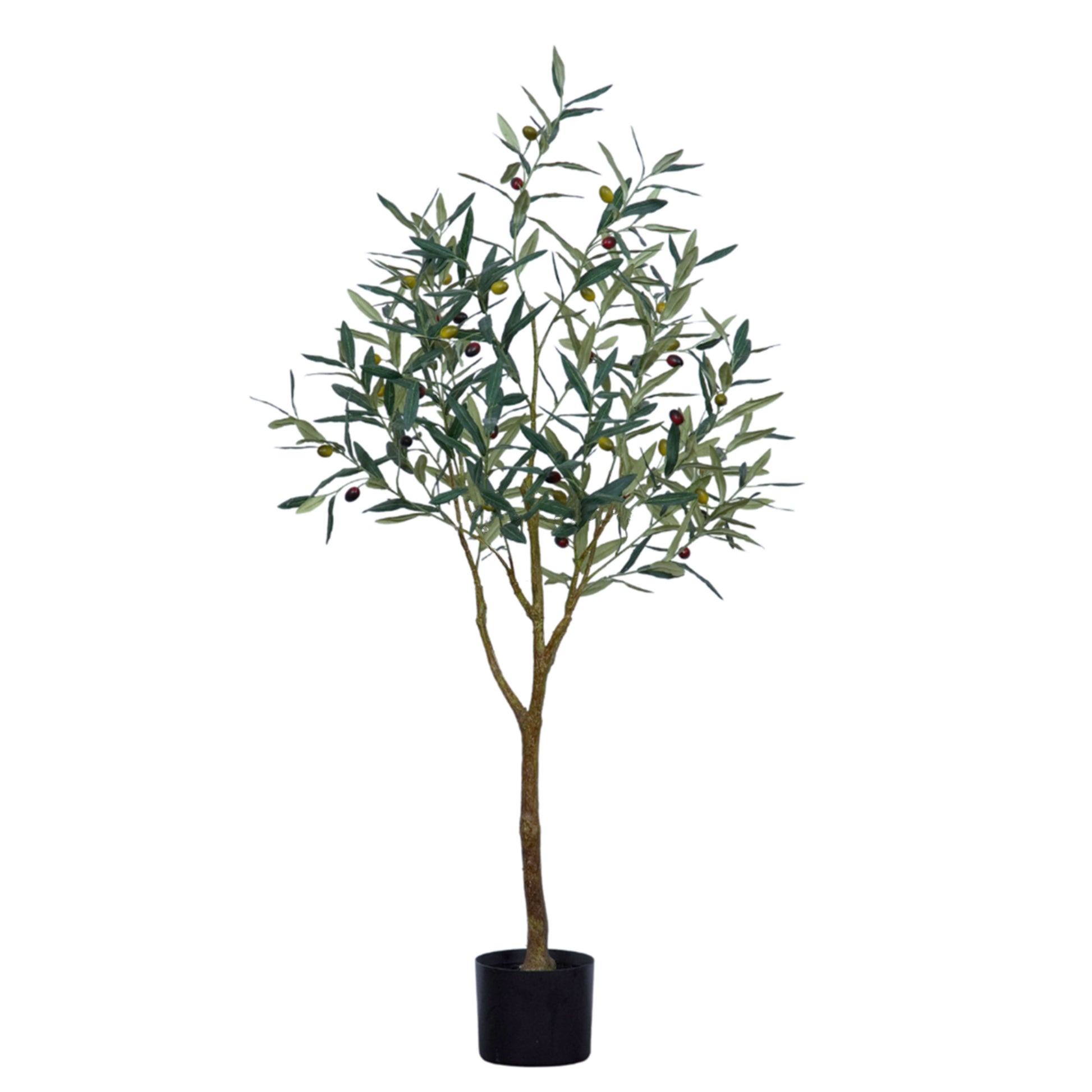 High-quality Artificial Olive Tree 115cm - Green, perfect for indoor and outdoor decor, available in Dubai, UAE, and worldwide.