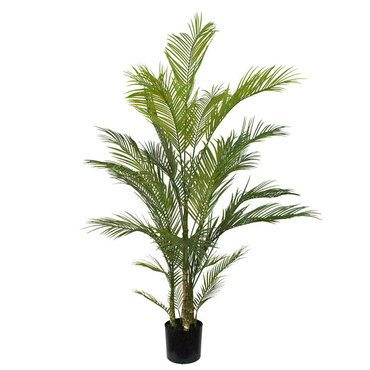 Artificial Areca Chrysalidocarpus Palm 180cm with lush green leaves and realistic textured trunks for indoor décor