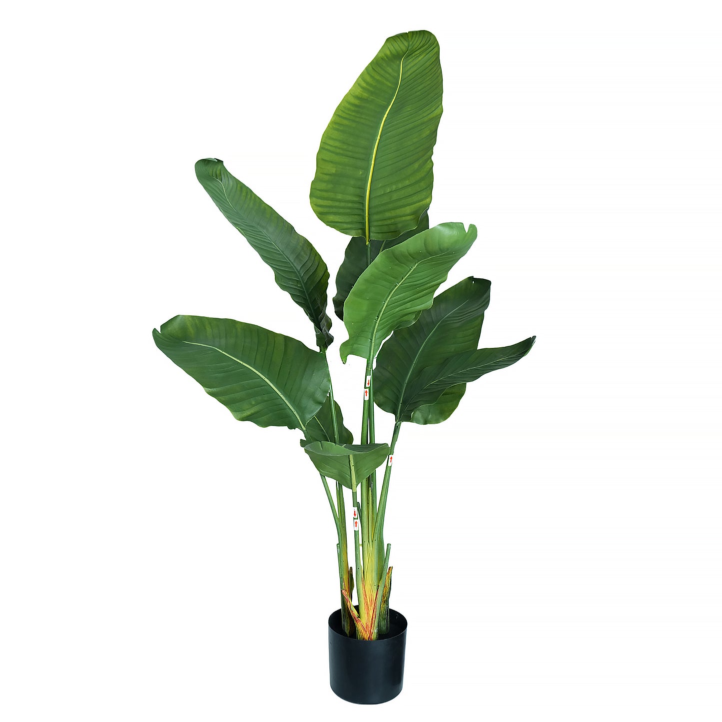 Premium Artificial Strelitzia Nicolai 120cm in a decorative pot with realistic green leaves
